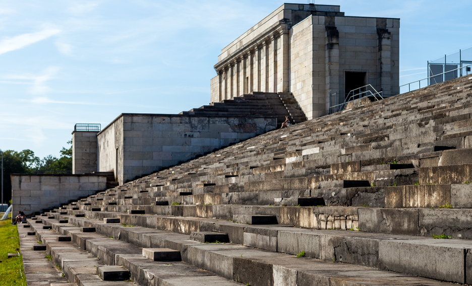 Ruins of the Nazi Party rally grounds in Nuremberg, Germany
